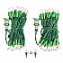 Indoor/Outdoor LED Holiday String Lights, 60 Bulbs/String, 25 ft String, White/Green Wire, 2 Strings (EGPHLGWWL)