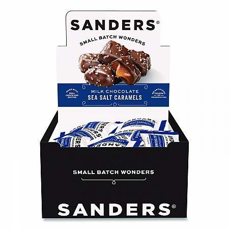 Small Batch Wonders Snack-Size Milk Chocolate Sea Salt Caramels, 0.5 oz Individually Wrapped, 48/Box (KAR27163)