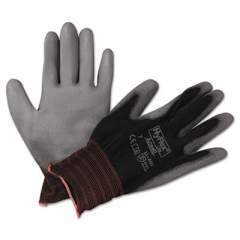 AnsellPro HyFlex Lite Gloves, Black/Gray, Size 7, 12 Pairs (116007BK)