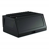 Lockable Hood Accessory for Suncast Commercial Full-Size Housekeeping Carts HKC1000/HKC2000, Plastic, Black (HKCHOOD)