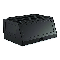 Lockable Hood Accessory for Suncast Commercial Full-Size Housekeeping Carts HKC1000/HKC2000, Plastic, Black (HKCHOOD)