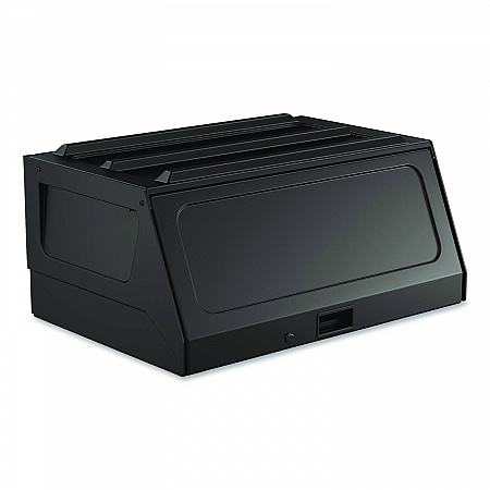 Lockable Hood Accessory for Suncast Commercial Full-Size Housekeeping Carts HKC1000/HKC2000, Plastic, Black (HKCHOOD)