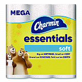 Essentials Soft Bathroom Tissue, Septic Safe, 2-Ply, White, 330 Sheets/Roll, 9 Rolls/Pack, 4 Packs/Carton (04536)