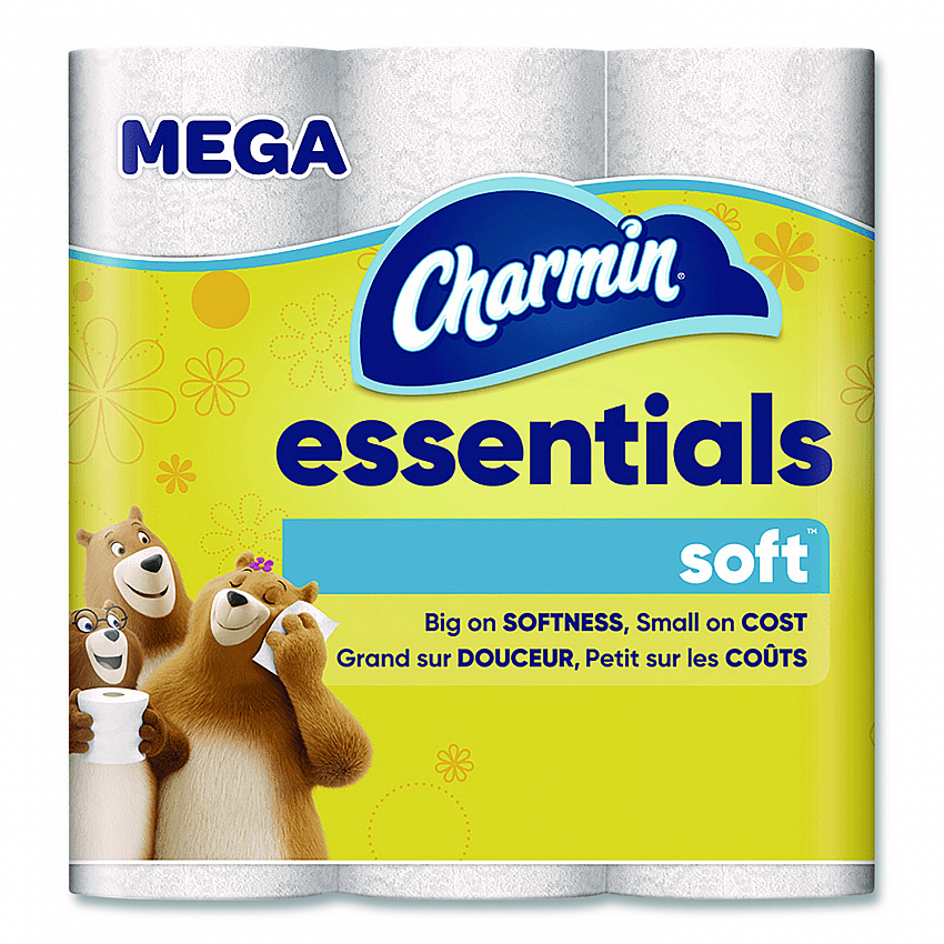 Essentials Soft Bathroom Tissue, Septic Safe, 2-Ply, White, 330 Sheets/Roll, 9 Rolls/Pack, 4 Packs/Carton (04536)