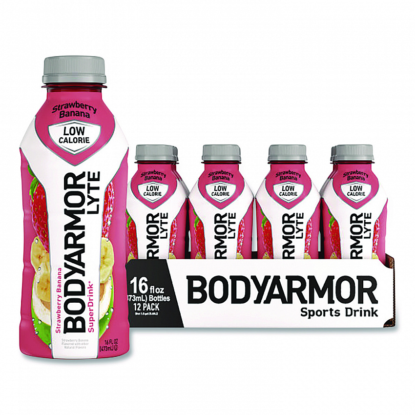 LYTE Sports Drink, Strawberry Banana, 16 oz Bottle, 12/Pack (411896)