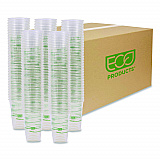 GreenStripe Renewable and Compostable Cold Cups Convenience Pack, 16 oz, Plastic, Clear, 50/Pack (EPCC16GSPK)