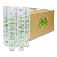 GreenStripe Renewable and Compostable Cold Cups Convenience Pack, 16 oz, Plastic, Clear, 50/Pack (EPCC16GSPK)