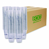 BlueStripe 25% Recycled Content Cold Cups, 12 oz, Plastic, Clear/Blue, 50/Pack, 20 Packs/Carton (EPCR12)