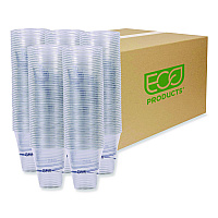 BlueStripe 25% Recycled Content Cold Cups, 12 oz, Plastic, Clear/Blue, 50/Pack, 20 Packs/Carton (EPCR12)
