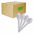 Plantware Compostable Cutlery, Spoon, Plastic, Pearl White, 50/Pack, 20 Pack/Carton (EPS013)