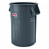 Injection Molded Utility Trash Can, 44 gal, Plastic/Resin, Gray (TCU44)