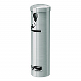 Smokers Ashtray Receptacle Attachment, Stainless Steel, Silver, Black (MSO415)