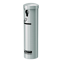 Smokers Ashtray Receptacle Attachment, Stainless Steel, Silver, Black (MSO415)