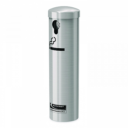 Smokers Ashtray Receptacle Attachment, Stainless Steel, Silver, Black (MSO415)