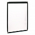 Menu Holder For 8.5 x 11 Menus, Portrait Orientation, 2-View, 9.3 x 12 Holder, Clear/Black/Silver, 10/Pack (SPLSMENU2)