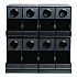 K-Cup Organizer, 17.8 x 14.57 x 17.28, Black (0297)