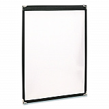Menu Holder For 11 x 17 Menus, Portrait Orientation, 11.7 x 18, Clear/Black/Silver (SPLSMENU1117)