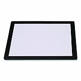 Menu Holder For 8.5 x 11 Menus, Landscape Orientation, 12.6 x 10.2 Holder, Clear/Black (SPLSMENU8511)