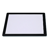 Menu Holder For 8.5 x 11 Menus, Landscape Orientation, 12.6 x 10.2 Holder, Clear/Black (SPLSMENU8511)