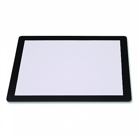 Menu Holder For 8.5 x 11 Menus, Landscape Orientation, 12.6 x 10.2 Holder, Clear/Black (SPLSMENU8511)