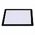 Menu Holder For 8.5 x 11 Menus, Landscape Orientation, 12.6 x 10.2 Holder, Clear/Black (SPLSMENU8511)