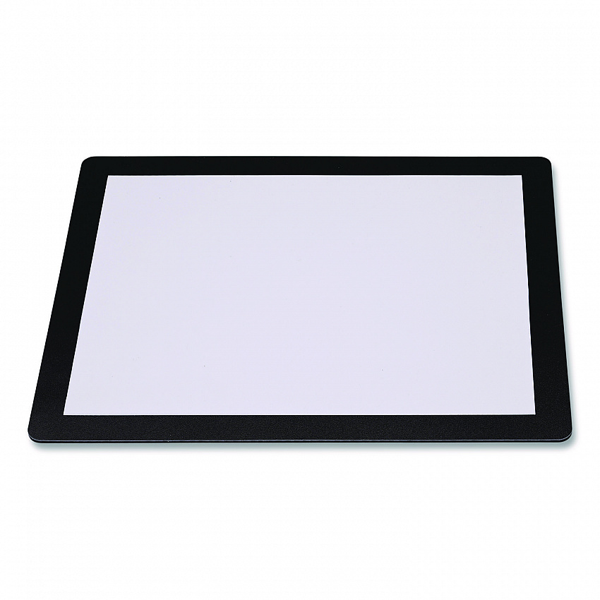 Menu Holder For 8.5 x 11 Menus, Landscape Orientation, 12.6 x 10.2 Holder, Clear/Black (SPLSMENU8511)