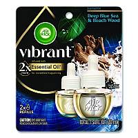 Scented Oil Refill, Deep Blue Sea and Beach Wood, 0.67 oz, 2/Pack (6233800123)