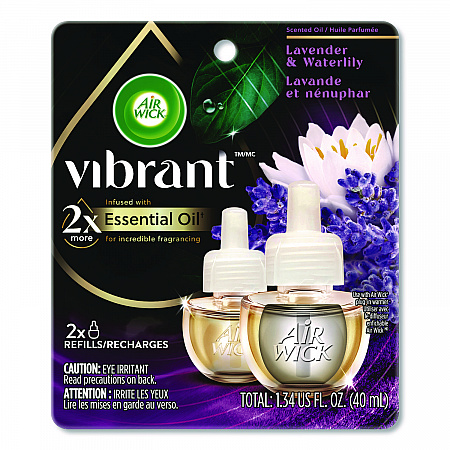 Scented Oil Refill, Lavender and Waterlily, 0.67 oz, 2/Pack (6233803076)