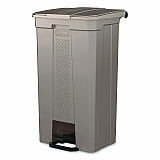 Step-On Trash Can, 23 gal, Resin, Platinum Metallic (TCST23)