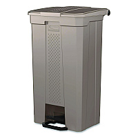 Step-On Trash Can, 23 gal, Resin, Platinum Metallic (TCST23)