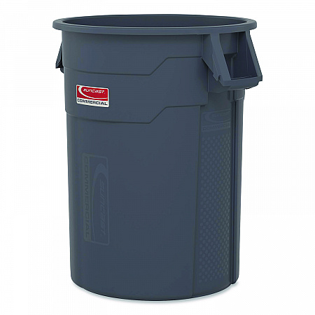 Injection Molded Utility Trash Can, 20 gal, Resin, Gray (TCU20)
