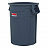 Injection Molded Utility Trash Can, 20 gal, Resin, Gray (TCU20)