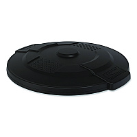 Utility Trash Can Lid for 20 gal Trash Can, 19.74" Diameter x 2.9", Black (TCU20GLIDD)