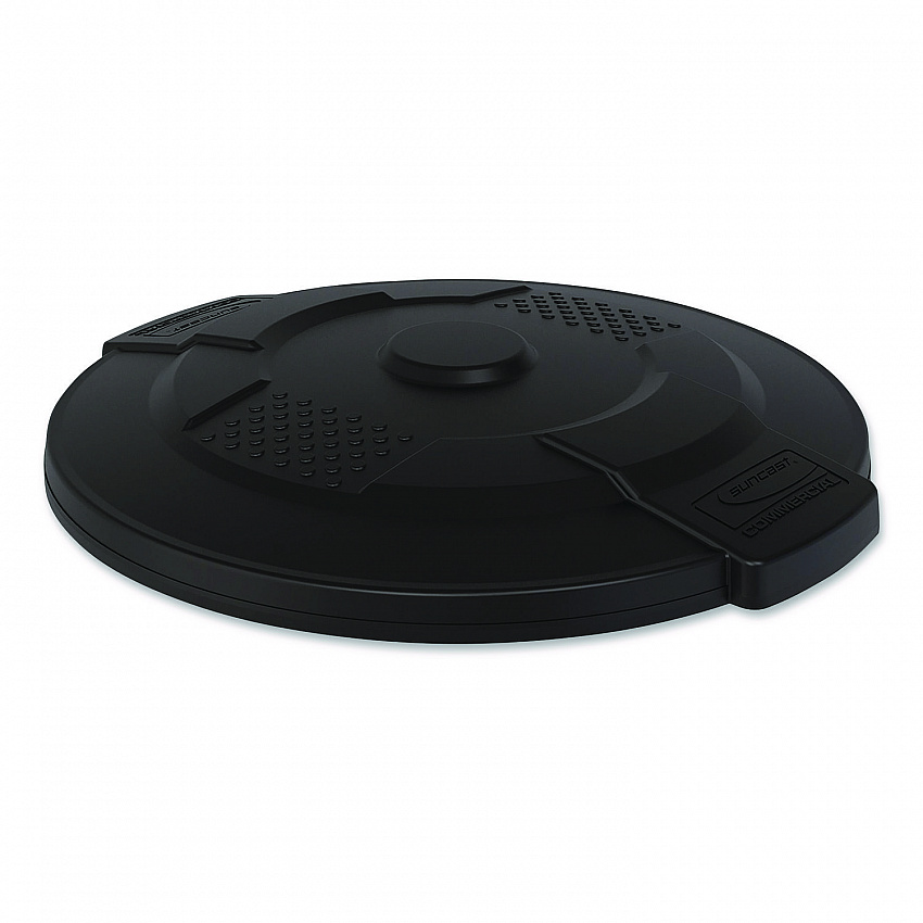 Utility Trash Can Lid for 20 gal Trash Can, 19.74" Diameter x 2.9", Black (TCU20GLIDD)