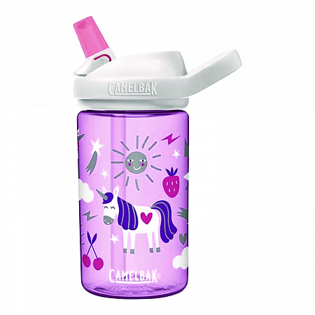 Eddy + Kids Water Bottle, Unicorn Design, 12 oz, Multicolor (2665501035)