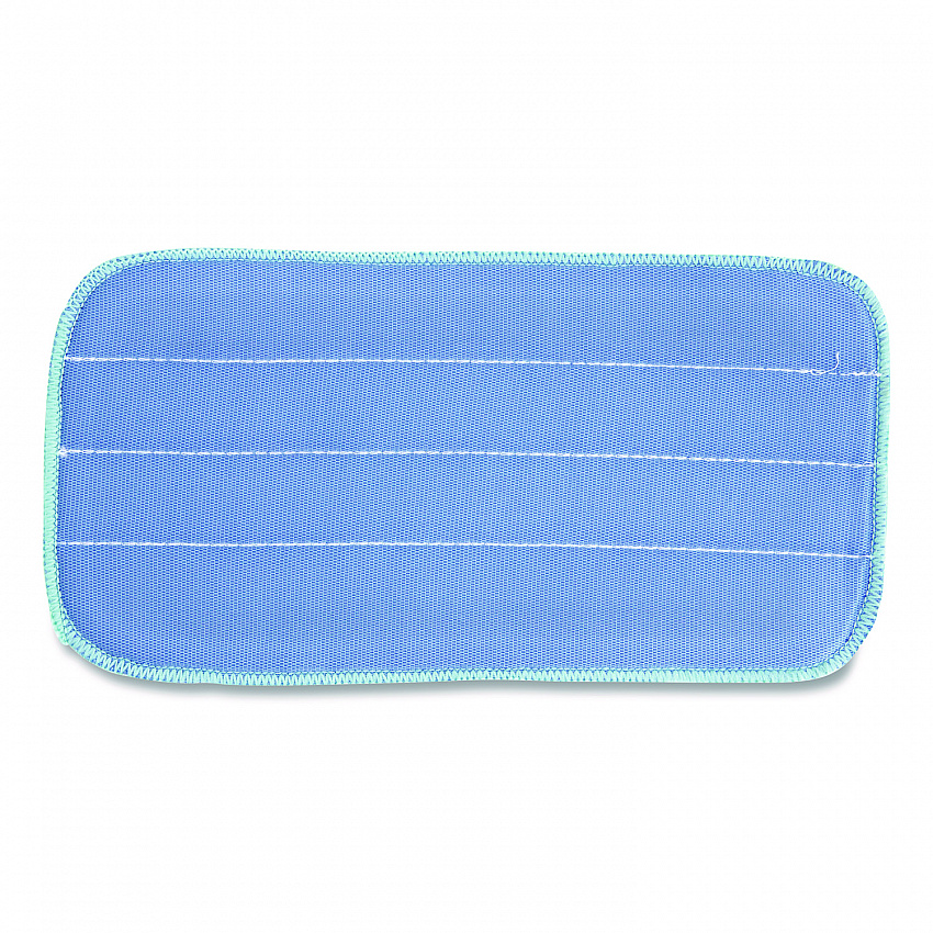 Microworks Flat Microfiber Specialty Pad, 11 x 5, Blue, Dozen (2504SPHMFP11)