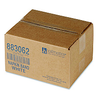Adhesive Napkin Bands, White, 1.5", 10,000/Carton (883062)