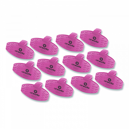 AirWorks Bowl Clips, Fruit Basket Scent, Light Red, Dozen (AWBC229)