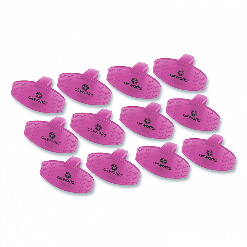 AirWorks Bowl Clips, Fruit Basket Scent, Light Red, Dozen (AWBC229)