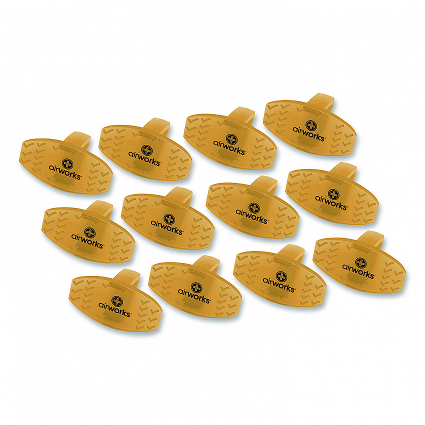 AirWorks Bowl Clips, Citrus Grove Scent, Orange, Dozen (AWBC231)
