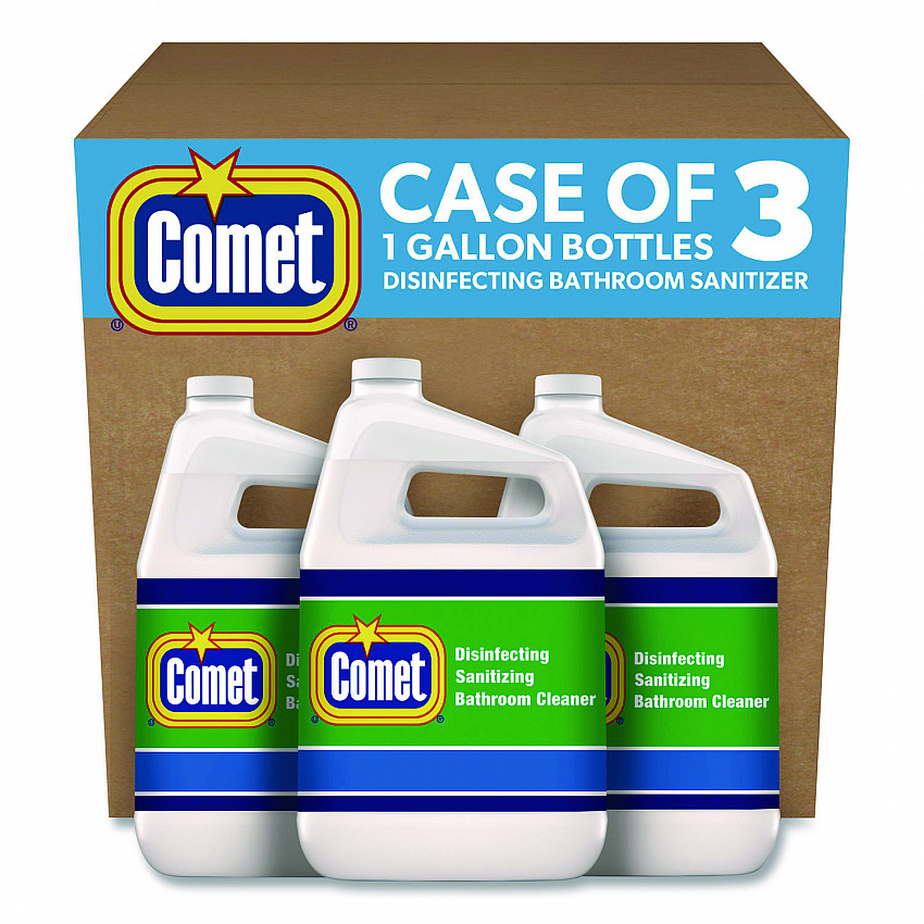 Disinfecting-Sanitizing Bathroom Cleaner, Citrus Scent, 1 gal Bottle, 3/Carton (22570CT)
