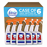 Professional Sanitizing Fabric Refresher, Light Scent, 32 oz Spray Bottle, 6/Carton (07309)