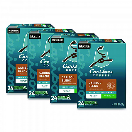 Caribou Blend Decaf Coffee K-Cups, 96/Carton (6995CT)