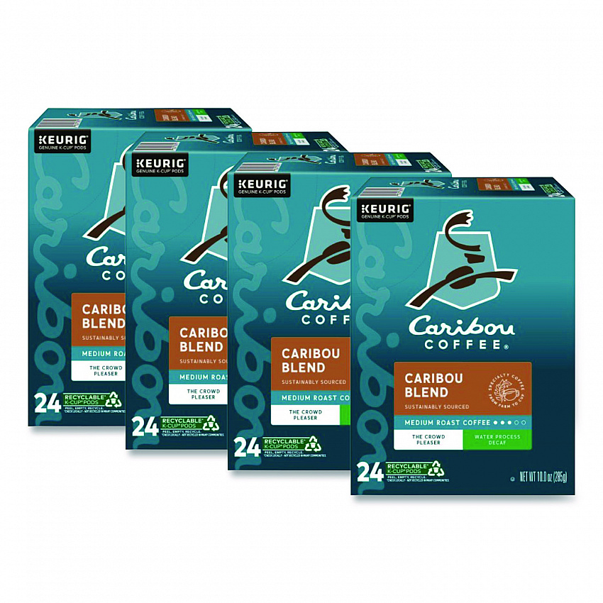 Caribou Blend Decaf Coffee K-Cups, 96/Carton (6995CT)