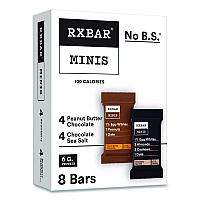 Minis Protein Bars, Chocolate Sea Salt and Peanut Butter Chocolate, 0.9 oz Bar, 8/Box (KEE00190)