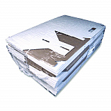 Carryout Barn Boxes, Large Corugated, 12 x 18 x 9, White/Kraft, 25/Carton (2763)