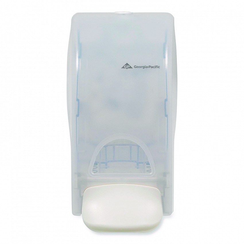 Soap Dispenser for 1,200 mL Bag-in-Box Refill, 4.6 x 5.6 x 10.7, Translucent White (53087)