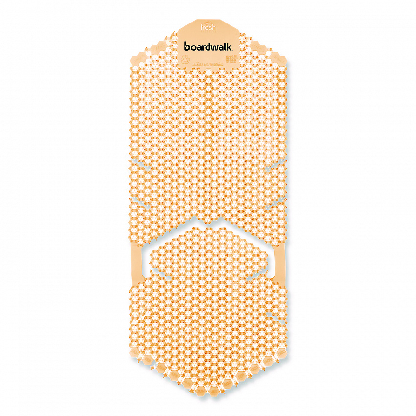 Vertical Urinal Screen, Summer Sunshine Scent, Yellow, 5.22 oz, 6/Carton (VERUSYL)