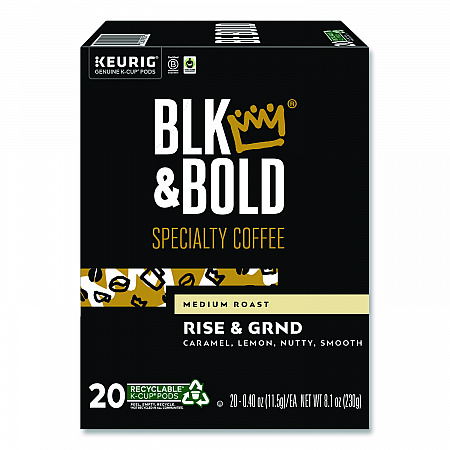 Rise and GRND K-Cups, 0.41 oz K-Cup, 20/Box (0055)