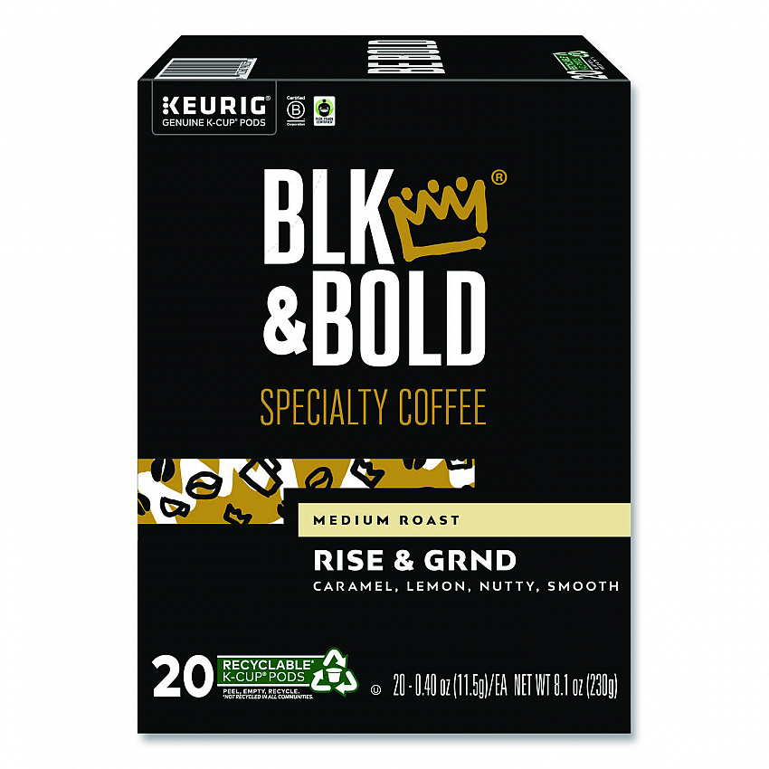Rise and GRND K-Cups, 0.41 oz K-Cup, 20/Box (0055)